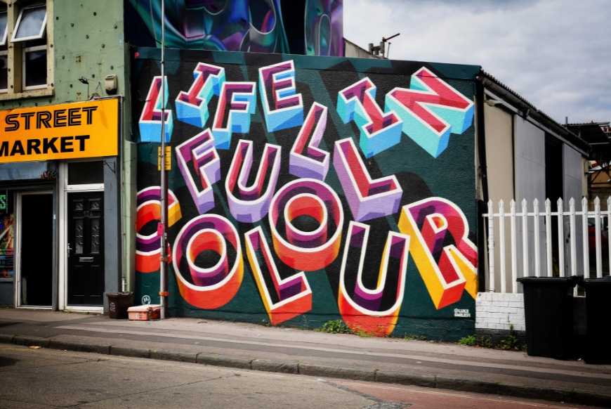  Artwork by Luke Smile for Upfest, West Street, Bristol